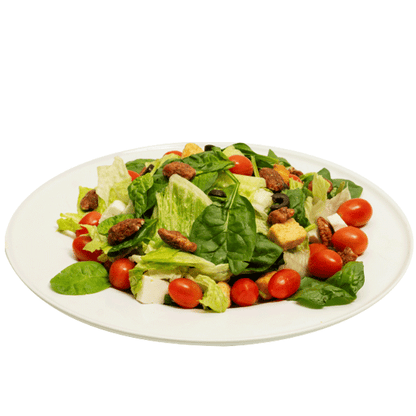 Ensalada verde con nuez garapiñada